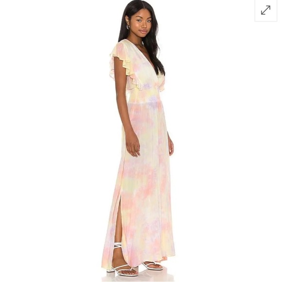 Tiare Hawaii Dahlia Maxi Tie Dye Dress size Small Medium - Picture 4 of 17